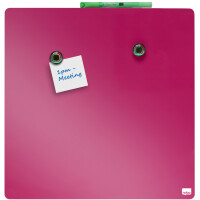 nobo Weißwandtafel, quadratisch, (B)360 x (H)360 mm, rosa