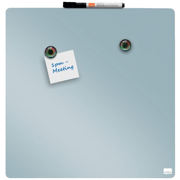 nobo Weißwandtafel, quadratisch, (B)360 x (H)360 mm, grau