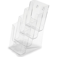 deflecto Prospekthalter, 1 3 DIN A4 hoch, 4 Fächer,...