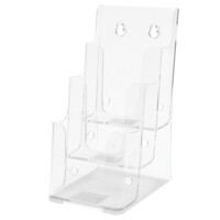 deflecto Prospekthalter, 1 3 DIN A4 hoch, 4 Fächer,...