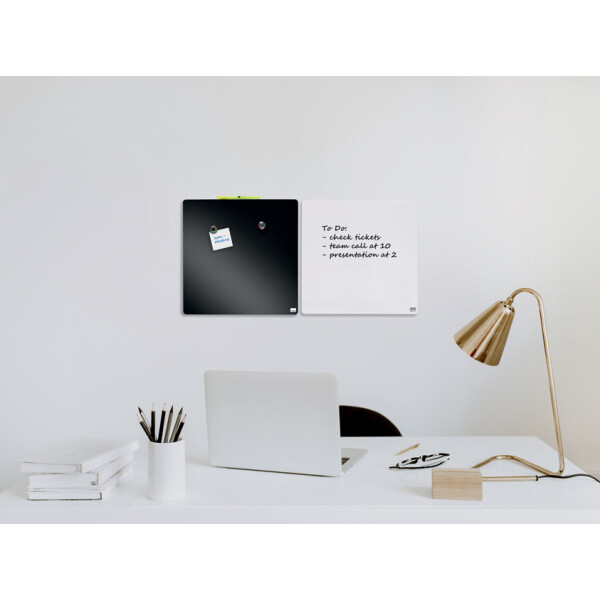 nobo Weißwandtafel, quadratisch, (B)360 x (H)360 mm, grün
