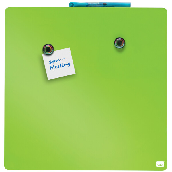 nobo Weißwandtafel, quadratisch, (B)360 x (H)360 mm, grün