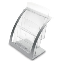 deflecto Prospekthalter Contemporary, DIN A4, schwarz