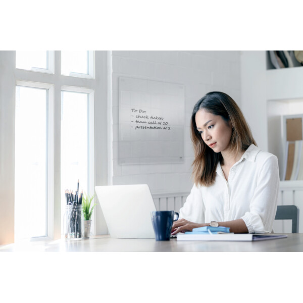nobo Acryl-Desktop- Wandtafel, (B)450 x (T)8 x (H)450 mm