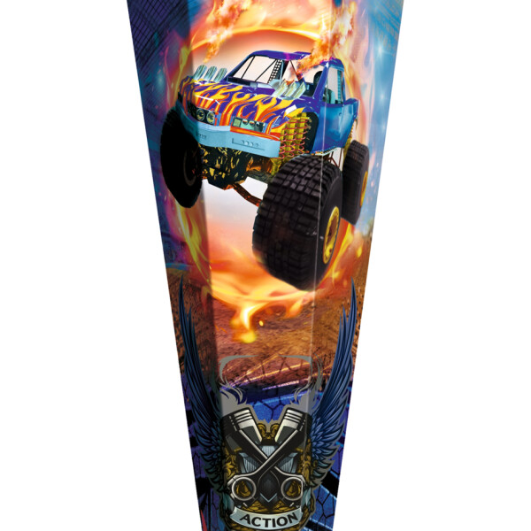 ROTH Schult&uuml;te "Monstertruck Fire", rund, 700 mm