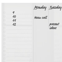 nobo Acryl-Wochenplaner, DIN A3, randlos, glasklar