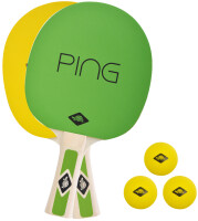 DONIC SCHILDKRÖT Ping Pong Set, grün gelb