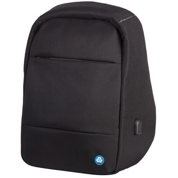 STOP Notebook-Rucksack SAFEPAK RPET ANTIGUA, USB-Ladeport
