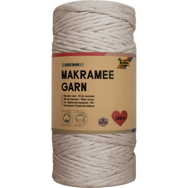 folia Makramee-Garn SOFT GREEN, Länge: 100 m