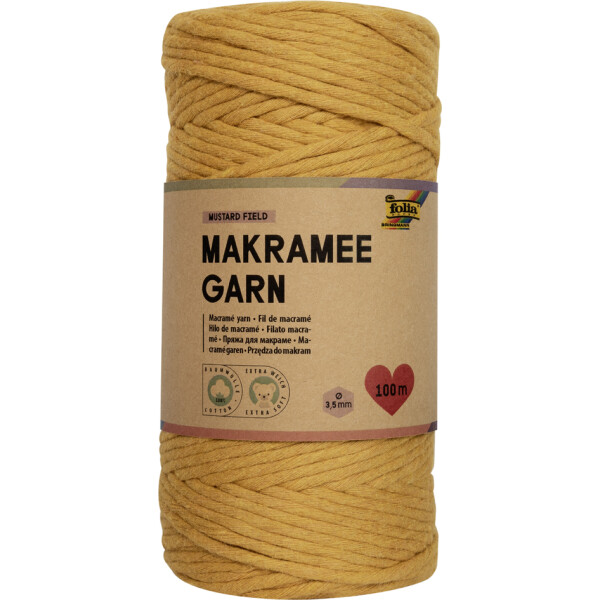 folia Makramee-Garn SOFT GREEN, Länge: 100 m