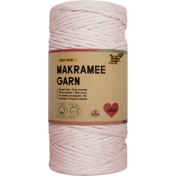 folia Makramee-Garn MUSTARD FIELD, Länge: 100 m