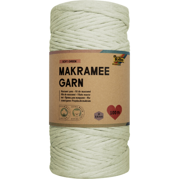 folia Makramee-Garn MUSTARD FIELD, Länge: 100 m