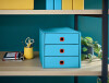 LEITZ Schubladenbox Click & Store Cosy, 3 Schübe, blau