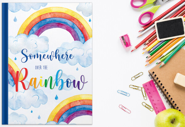 RNK Verlag Notizbuch "Over the Rainbow", DIN A4, blanko