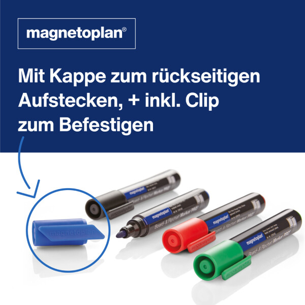 magnetoplan Board- und Flipchartmarker PRO+, sortiert