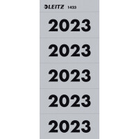 LEITZ Ordner-Inhaltsschild "Jahreszahl 2023", grau