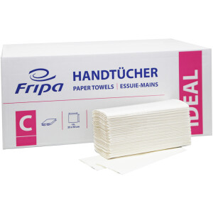Fripa Handtuchpapier IDEAL, 250 x 330 mm, C-Falz, hochweiß