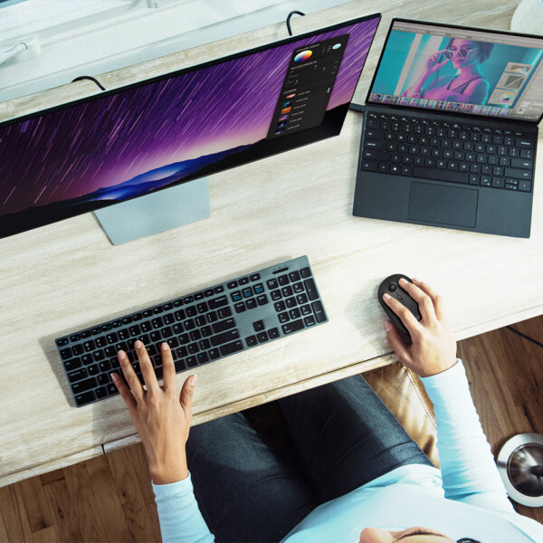 LogiLink Optische Funk & BT Maus, kabellos, schwarz