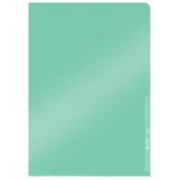 LEITZ Sichthülle Premium, A4, PVC, blau, 0,15 mm
