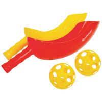SCHILDKRÖT Wurf- und Fangspiel "Scoop Ball", gelb rot
