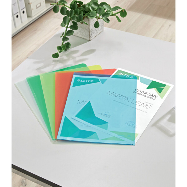 LEITZ Sichth&uuml;lle Super Premium, A4, PVC, gr&uuml;n, 0,15 mm