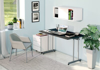 kerkmann Schreibtisch Smart Office, (B)1.400 mm, weiß