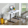 kerkmann Sitz-Steh-Schreibtisch Smart Office, weiß silber