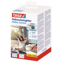 tesa Pollenschutzgitter für Fenster, 1,80 m x 1,50 m