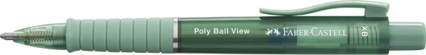 FABER-CASTELL Druckkugelschreiber POLY BALL VIEW, grün