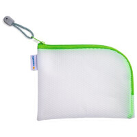 HERMA Reißverschlusstasche "Mesh Bags", DIN A7, grün