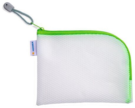 HERMA Reißverschlusstasche "Mesh Bags", DIN A6, grün