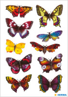 HERMA Sticker DECOR "Schmetterlinge", beglimmert