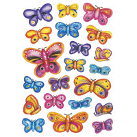 HERMA Sticker DECOR "Schmetterlinge", beglimmert