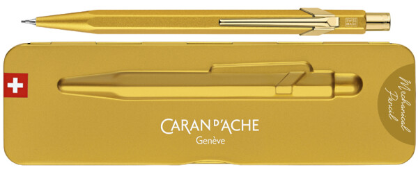 CARAN DACHE Druckbleistift 844 Goldbar, 0,7 mm, gold