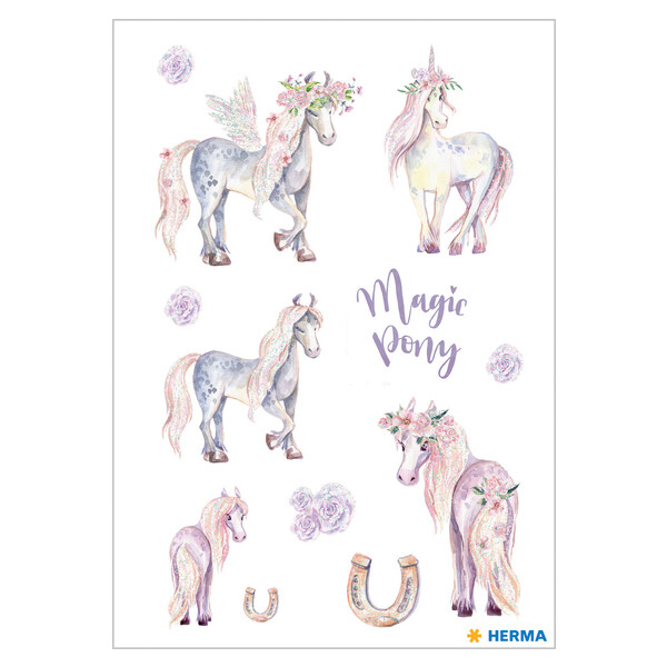 HERMA Sticker DECOR "Pony", beglimmert