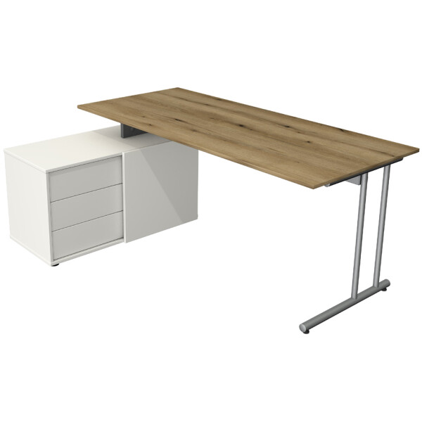 kerkmann Komplett-Arbeitsplatz Start Up, lichtgrau