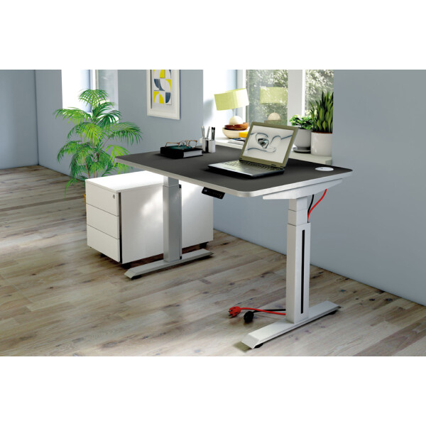 kerkmann Sitz-Steh-Schreibtisch Move Professional, weiß