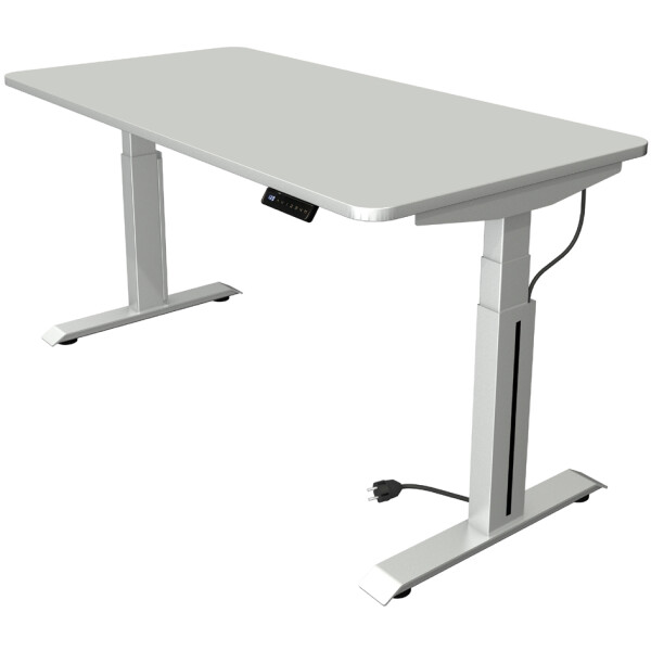 kerkmann Sitz-Steh-Schreibtisch Move Professional, lichtgrau