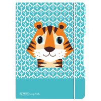 herlitz Notizheft my.book flex "Cute Animals Tiger, A5