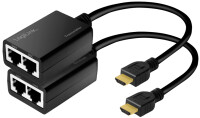 LogiLink HDMI Extender Set über LAN, Pigtail, 30 m,...