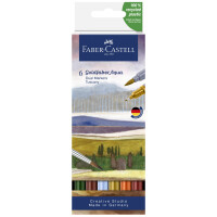 FABER-CASTELL Aquarellmarker GOLDFABER, 6er Etui Toskana