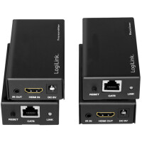 LogiLink HDMI Extender Set über LAN, POC IR, 60 m,...