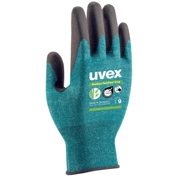uvex Schnittschutz-Handschuh Bamboo TwinFlex D xg, Größe 10