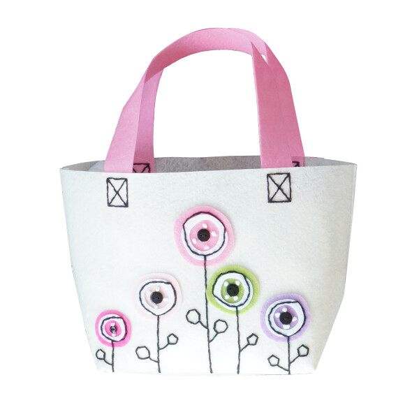 KLEIBER Filz-Nähset Tasche Blumenwiese