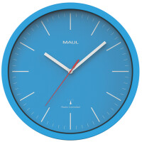 MAUL Wanduhr Funkuhr MAULjump, Durchmesser: 305 mm, schwarz