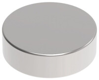 MAUL Neodym-Scheibenmagnet, 15 mm, Haftkraft: 4,5 kg, silber