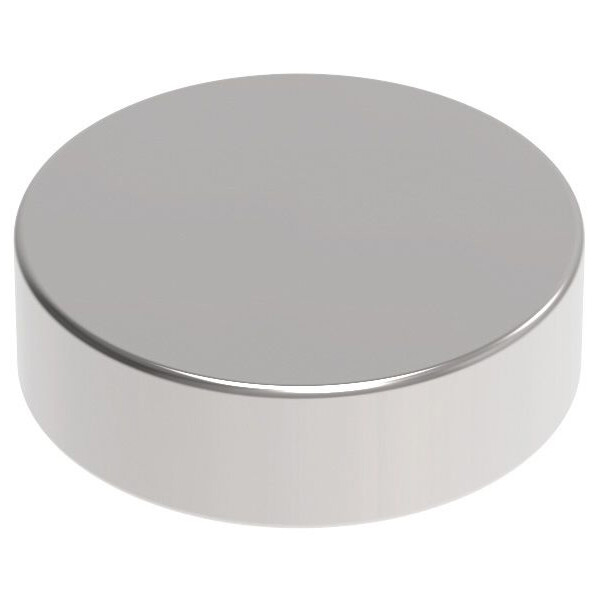 MAUL Neodym-Scheibenmagnet, 5 mm, Haftkraft: 1,1 kg, silber