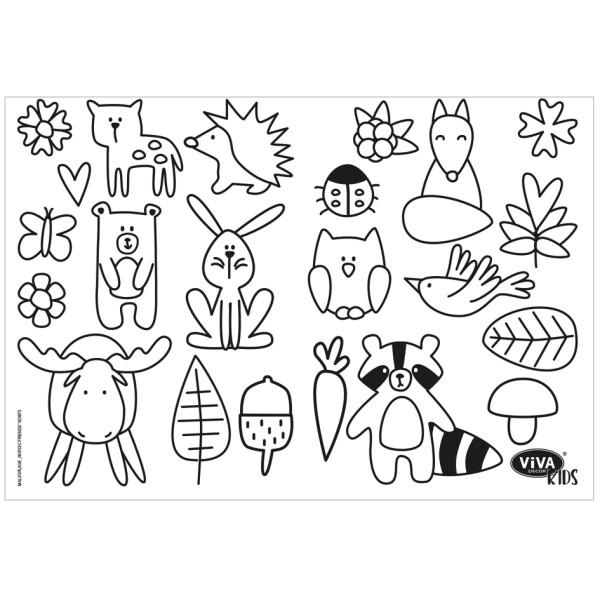 ViVA DECOR Viva KIDS Window Color Set "Nordic Friends"