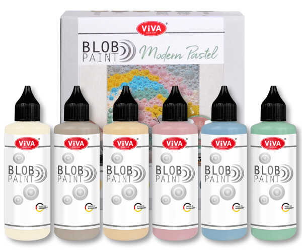 ViVA DECOR Blob Paint Farbset "Modern Pastel", 6-teilig