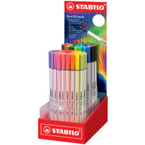 STABILO Pinselstift Pen 68 brush ARTY, 80er Display
